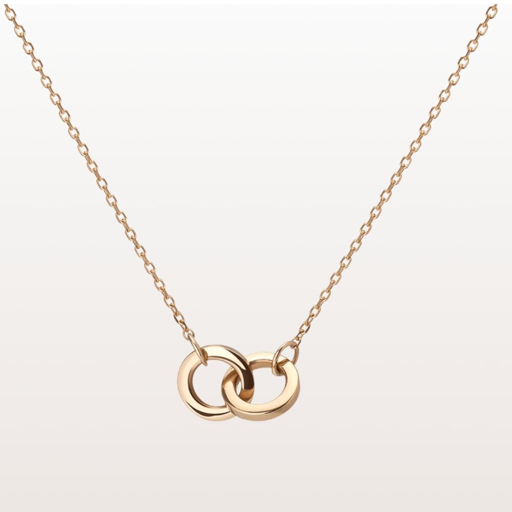 Aurate brand Connection Necklace in 14k Yellow Gold